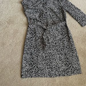 Black and white polka dot dress